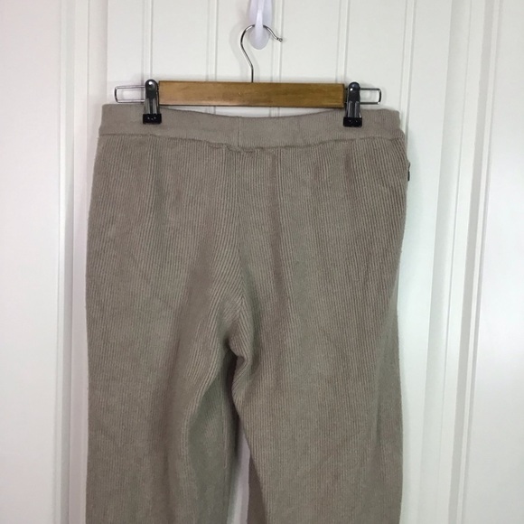 Figs Loungewear Ribbed Knit Pants in Latte Size Small. - Picture 7 of 10